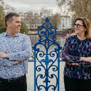 Cassia Digital Agency London, Directors Anne Cutting & Dean McKenna by the canal at Paddington